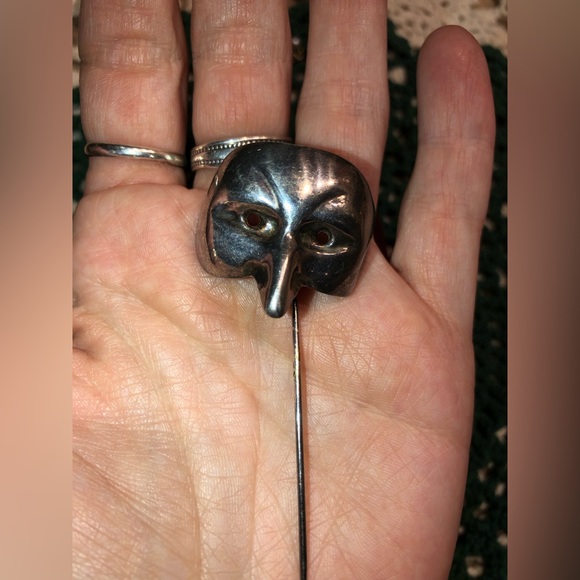 Unique Vintage Sterling Silver Stick Pin - Picture 7 of 9